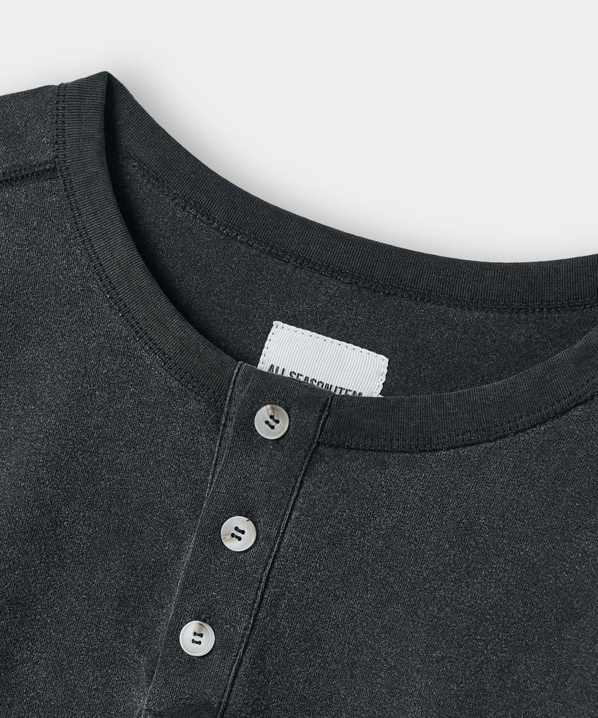 Dimiteulibeullaeg Essentials на Четыре сезона Футболка-henley с длинным рукавом_Пигментный уголь