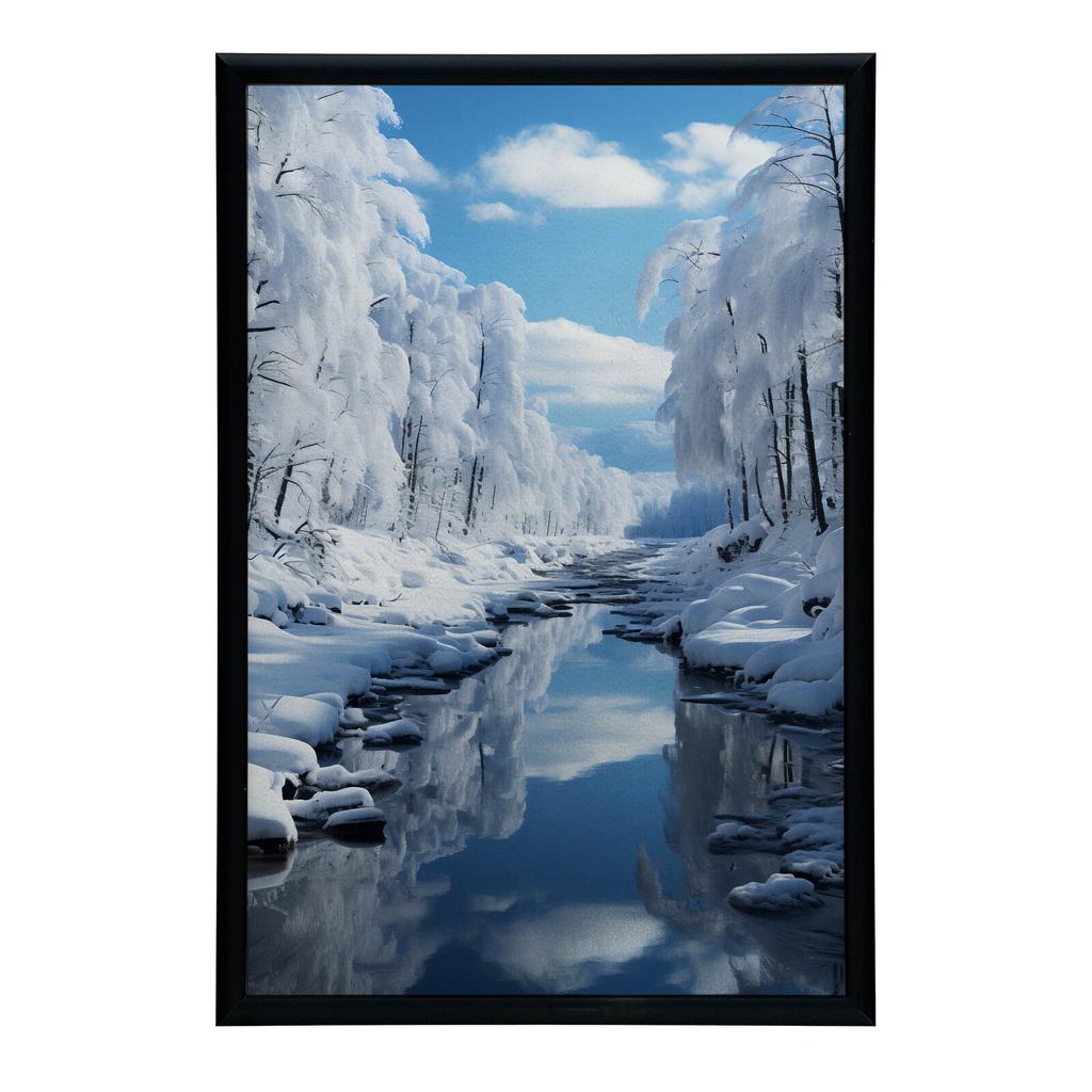 Zimowe Uroki Zimowe Uroki, 50X70 Cm, Bez Ramy, Płótno Premium Na Blejtramie