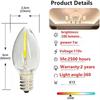 10Pcs/Pack E12 E14 Led Filament Lamp AC220V Edison Bulb Lights Retro Lamp 2200K Lighting For Living Room LED Bulbs Warm White