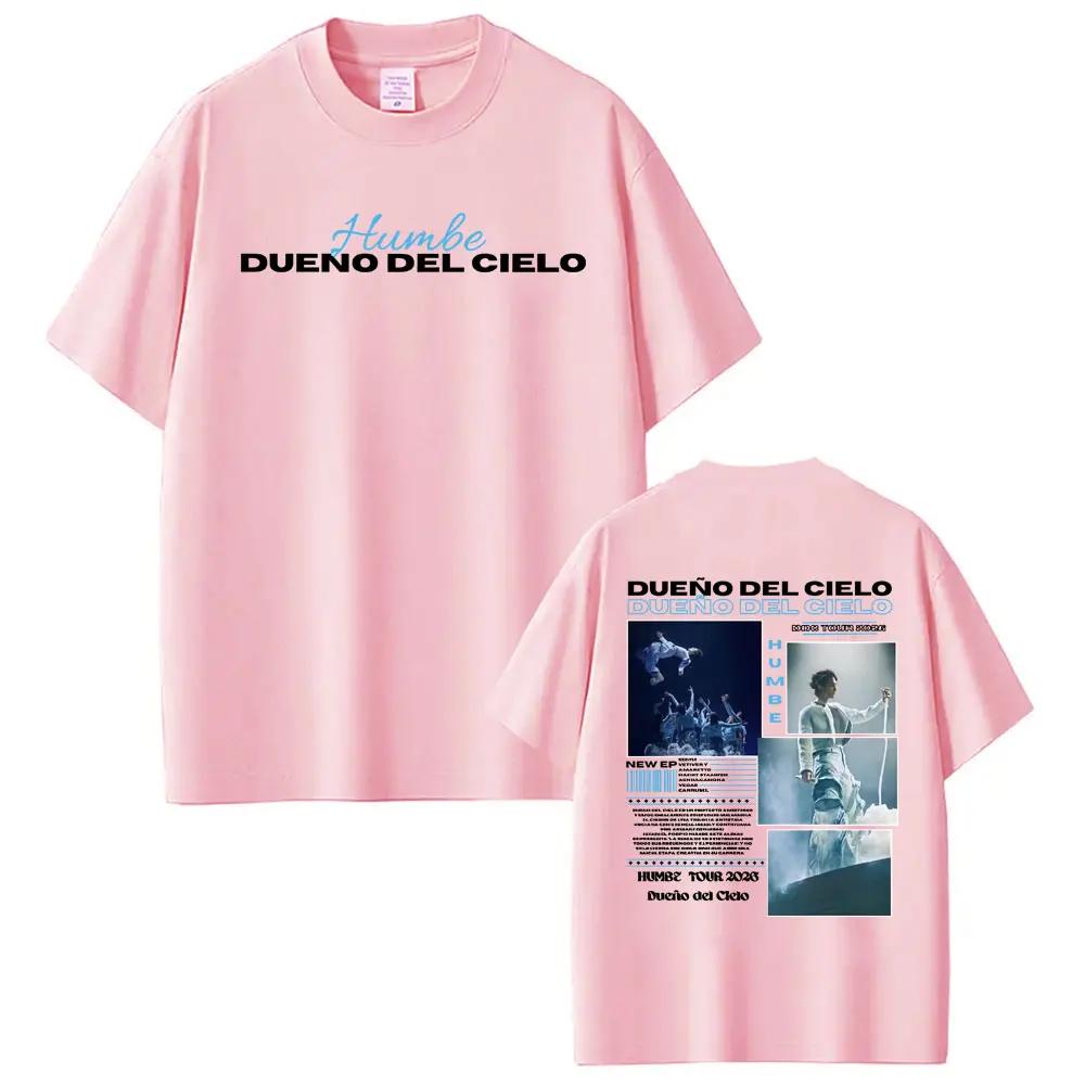 Singer Humbe Dueno Del Cielo Tour 2026 Album T Shirt Men Women Fashion Cotton T-shirts Oversized Loose O-Neck T-shirt Streetwear