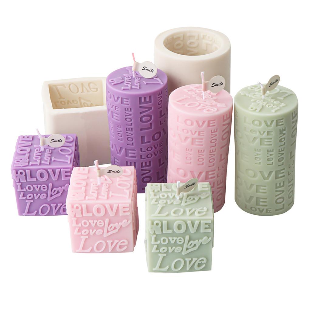 Красивая форма для свечей LOVE для Y-проектов, уникальная форма для изготовления свечей с любовным письмом, силиконовая форма для художественных ремесленников