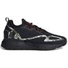 Adidas ZX 2K Boost Black Camo Unisex Sneakers Core-Black Collegiate-Orange GW2328