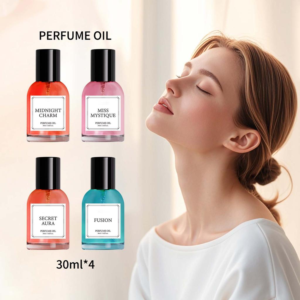 Perfume For Men And Women Warm And Sweet Wood Perfume Eau Toilette Perfume 4pcs 30ml