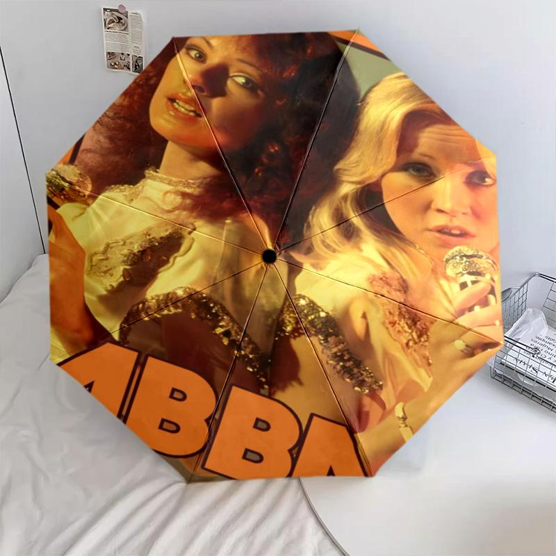 ABBA Iconic Music Legacy Складной зонт 8 спиц Подходит для всех сезонов легкий Зонт от солнца Зонт