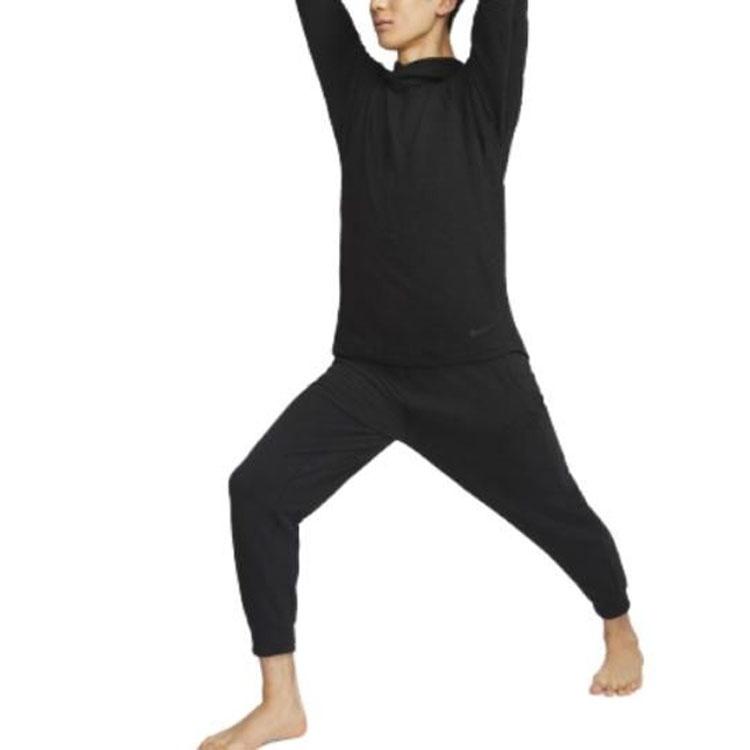 Nike Мужская футболка YOGA DRI-FIT с длинным рукавом 'Черный' DV9876-010