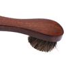1Pc Shoe Boot Polish Shine Cleaning Dust Removal Durable Shoe Brush Long Wood Handle Bristle Horse Hair Brush