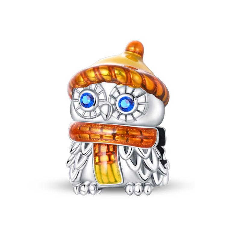 Медь Золотая Осенняя Серия Шармы Бусины Пугало Тыква Кленовый Лист Шармы Для Женщин Изысканные DIY Украшения