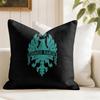 Luxury BBianchi Logo Cushion Cover Eco Linen Pillow Case DoubleSided Print Breathable Durable Zipper Home Decor Gift