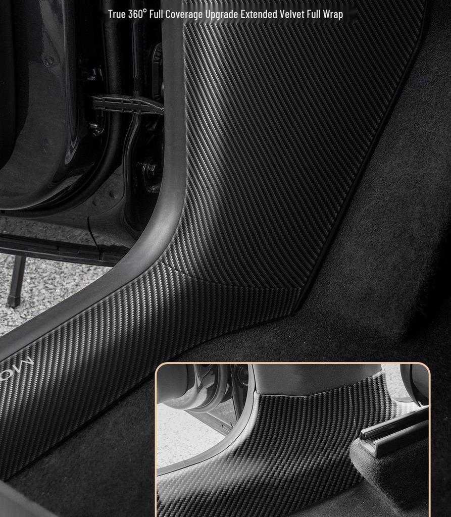 Door Sill Strips Pack for Tesla Y/Model Y - Fits 26 Models, Trim & Protect