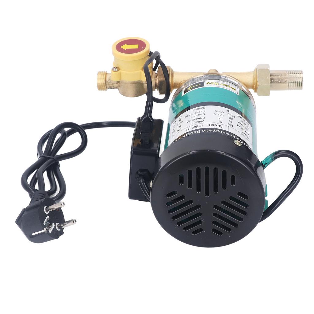 Automatic Booster Pump 120W 25L/min 15m Discharge Water Pressure Booster Pump EU Plug 230VAC