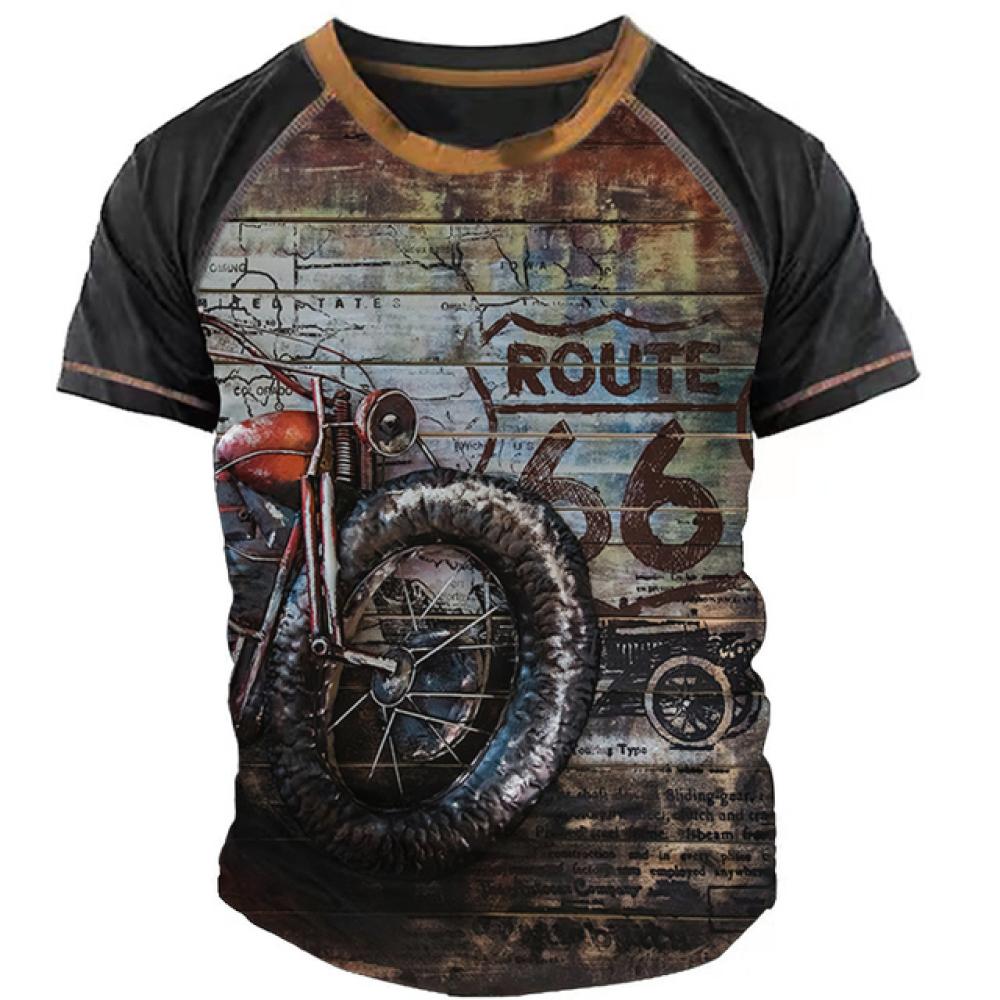Винтажные мотоциклетные футболки для мужчин, летняя одежда, футболки с 3d графикой, уличная одежда, топы с короткими рукавами, мужские мотоциклетные рубашки, футболки