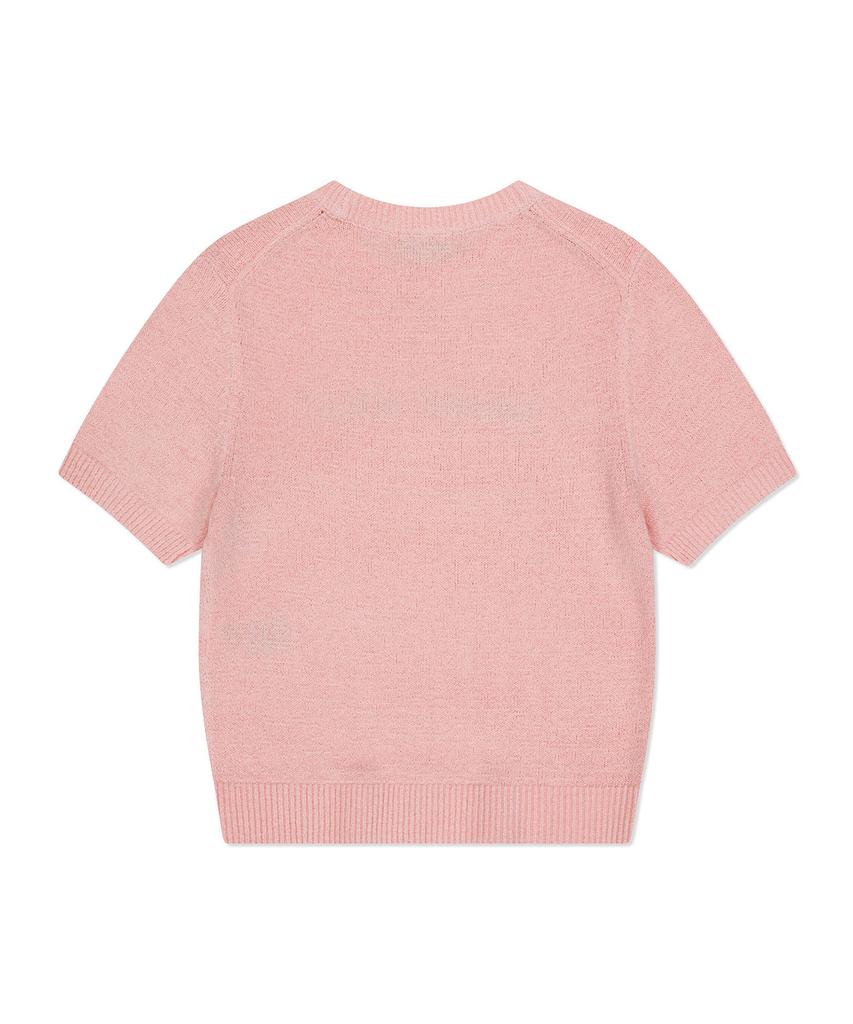 WACKY WILLY Women'S Lily Graphic Short Sleeve Knit Pink