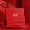 Large Daily Schedule Organizer Desk Calendar 2026-2027, Oct 2026-Dec 2027 14-Month Calendar, Stable Triangular Base Desktop for Planning, Organizing