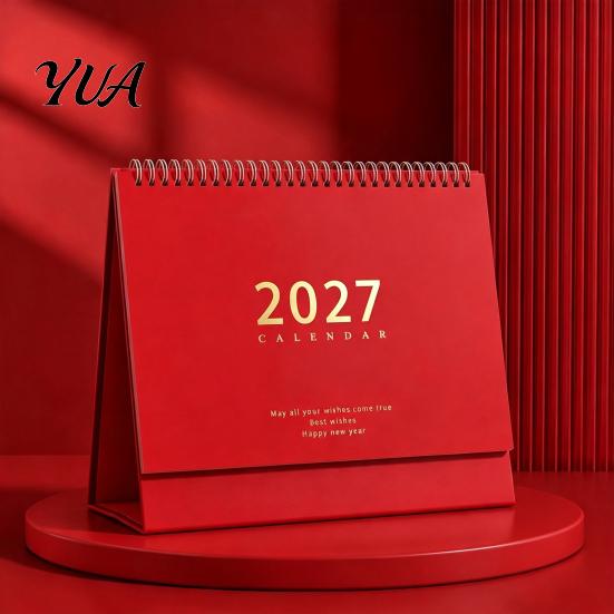 Large Daily Schedule Organizer Desk Calendar 2026-2027, Oct 2026-Dec 2027 14-Month Calendar, Stable Triangular Base Desktop for Planning, Organizing