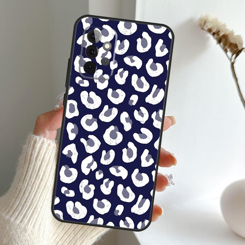Роскошный чехол с леопардовым принтом для Samsung Galaxy A16 A26 A36 A56 A55 A35 A15 A54 A34 A14 A52 A32 A12 A13 A33 A53 A17