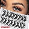 Effect Long Natural Eye Makeup Tools False Eyelashes Full Volume Thick 3D Mink Eye Lash Extension
