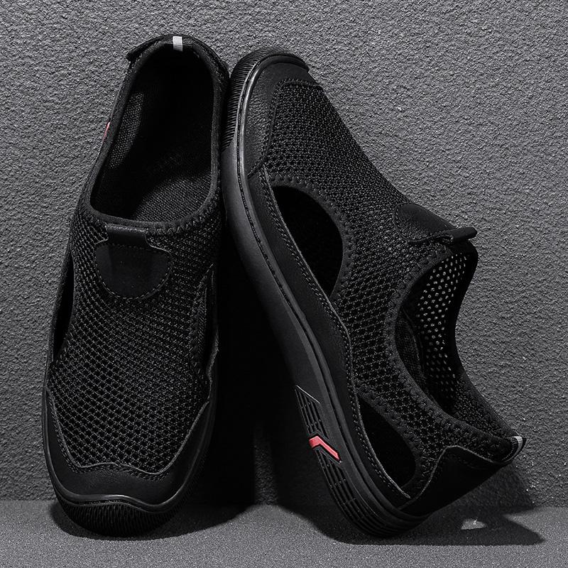 Летние повседневные удобные сандалии, новые дизайнерские крутые кроссовки, легкая одежда для отдыха, сетчатая обувь, быстросохнущие, удобные пляжные балетки