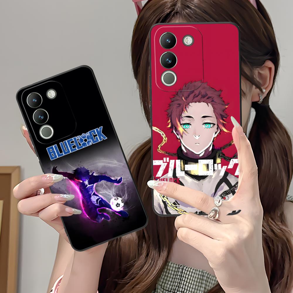 Синий Замок Ранзе Курона Матовый ТПУ Чехол для Мобильного Телефона для VIVO V60 V50 V40 V30 V29 V27 V25 V23 Pro Lite 5G Цветная Печать Обложка