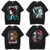 High Street Clothing Harajuku Casual T-Shirt Anime Printed Cotton T-Shirt High Quality Anime Graphics T-Shirt Casual Top Unisex