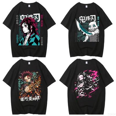 Футболка в стиле Харадзюку от High Street Clothing, повседневная футболка с аниме-принтом из хлопка, высококачественная футболка с аниме-графикой, повседневная футболка унисекс.