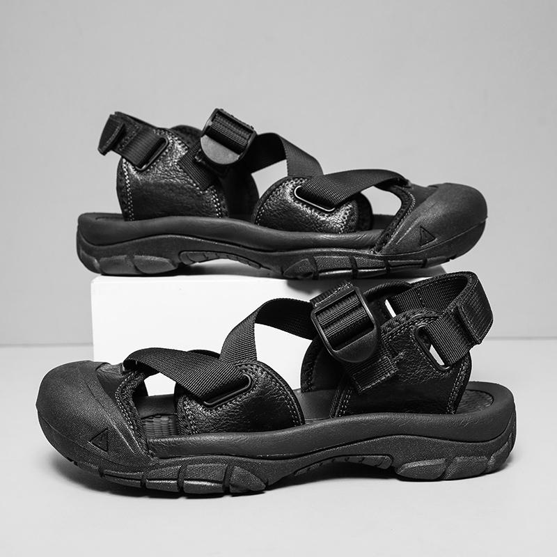 Summer Men's Casual Soft Sandals Comfortable Breathable Men's Walking Shoes Roman Non-slip Outdoor Beach Sandals Sneakers