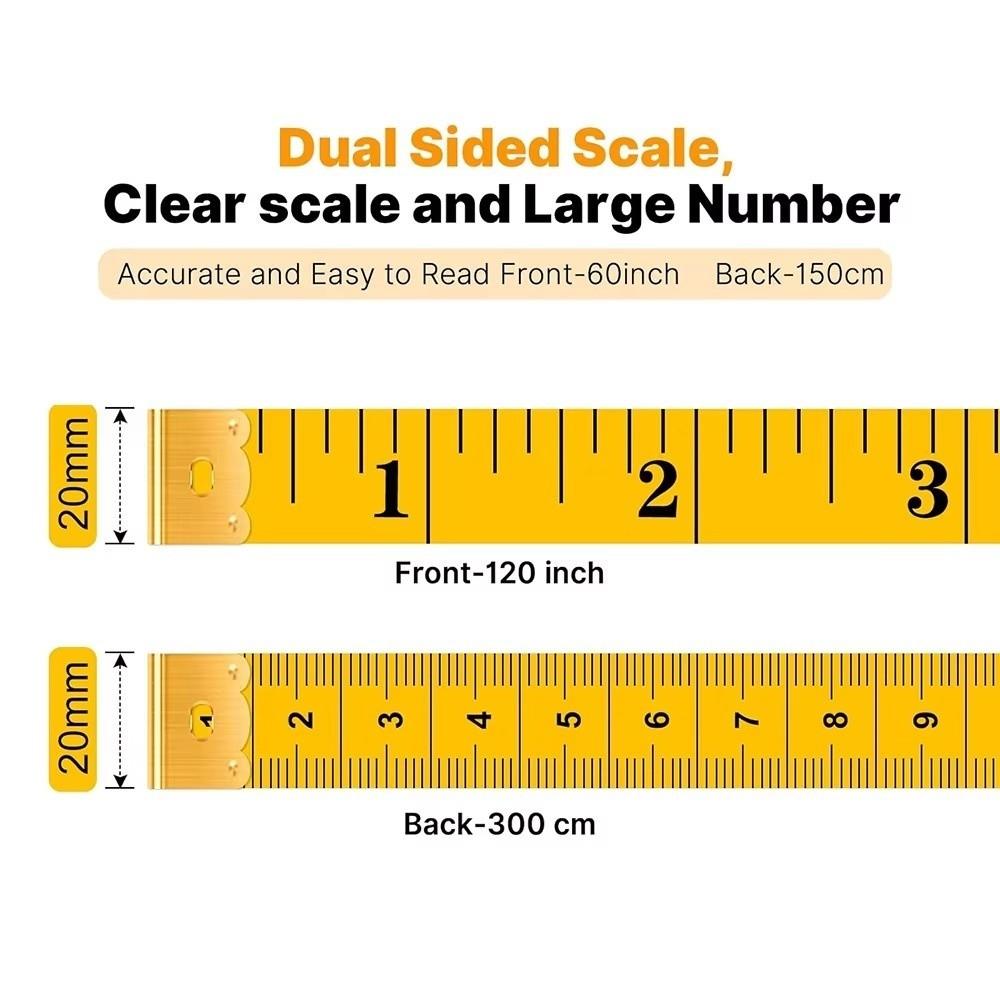 3Pcs 9.8Feet Sewing Tailor Tape Metric Scale Measuring Body Measuring Tape  DIY Projects
