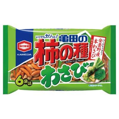 Kameda Seika Хурма Тане Васаби 6 пакетиков по 182 г x 12 пакетов Kameda's