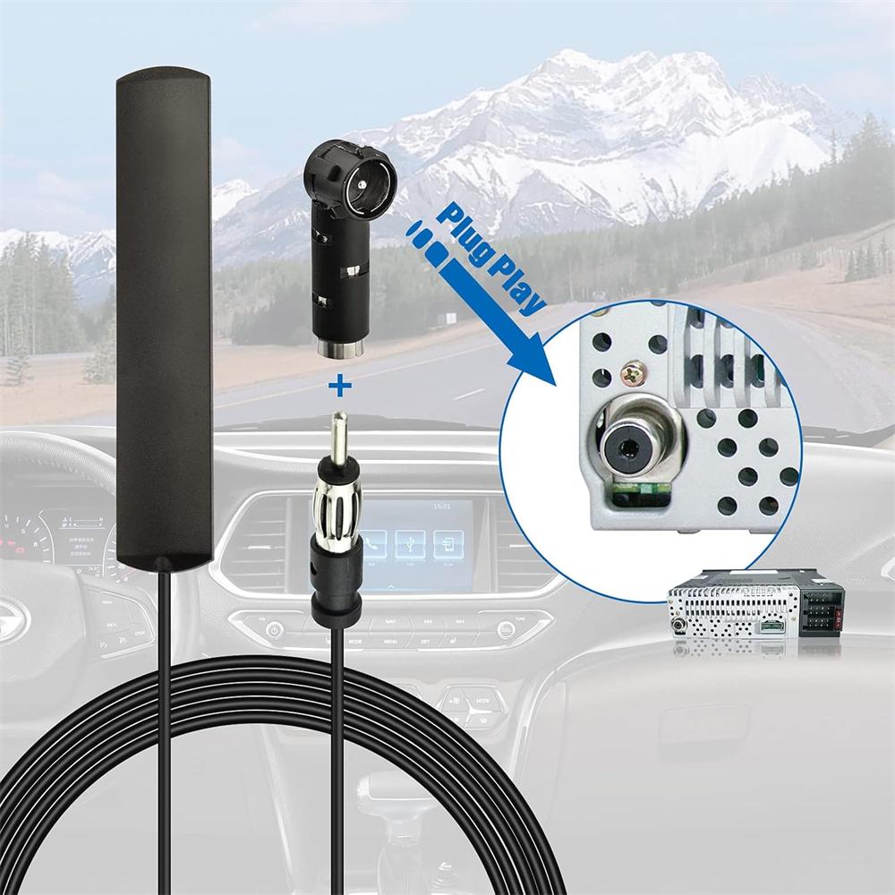 1 шт. Автомобильная антенна, автомобильное крепление на клейкой основе, скрытая антенна, автомобильная стерео FM AM радиоантенна для, 3 метра