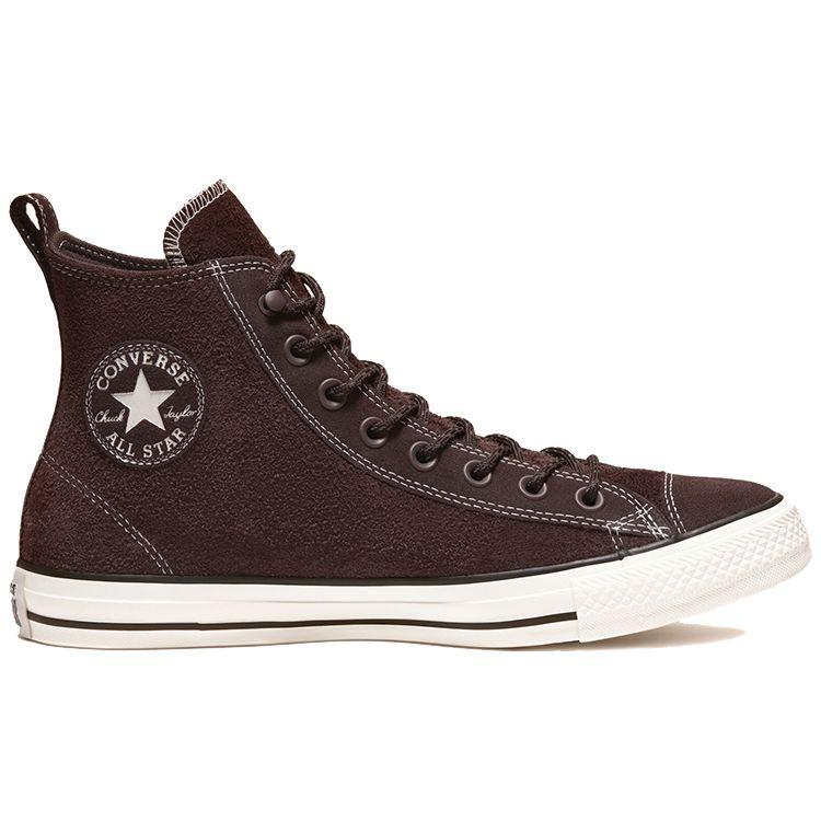 Converse Chuck Taylor All Star Замшевые Высокие Кеды Удобные Бархатные Холщовые Туфли Унисекс Кроссовки Коричневые Красные 165844C