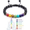 7 Chakra Anxiety Crystal Bracelet Healing Stone Balance Reiki Yoga Friendship