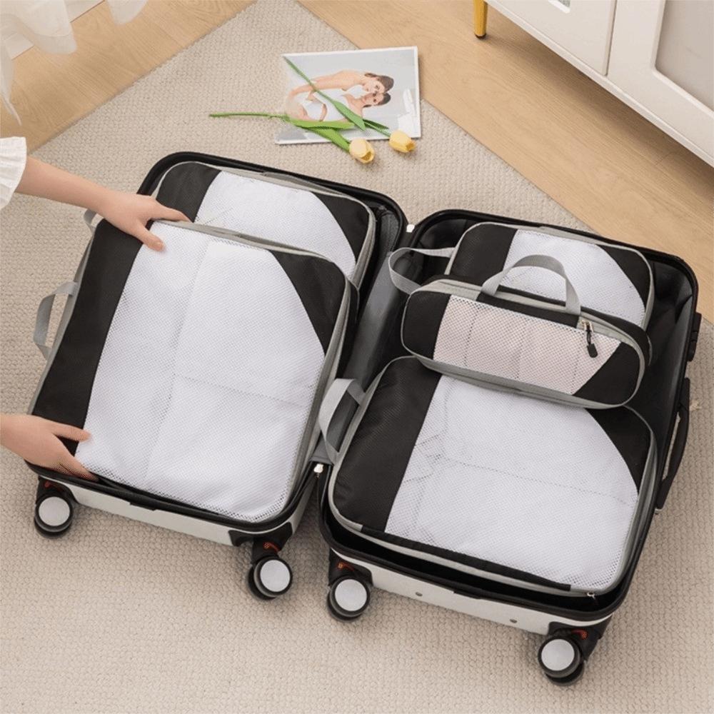 3pcs Extensible Travel Compression Bags Large Capacity Luggage Organizer Clothing Sorting