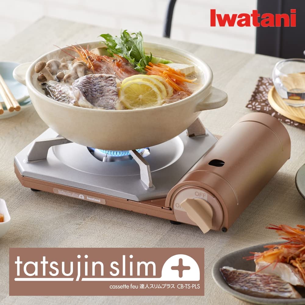 Iwatani Газовая горелка-кассета Tatsujin Slim Plus Металлический коралловый Предотвращение стихийных бедствий (CB-TS-PLS) -
