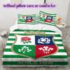 Постельное белье с узором регби British & Irish Lions, Комплект одеяло, Пододеяльник, Наволочка, Домашний подарок на день рождения (1*пододеяльник+2*наволочка, без наполнителя)