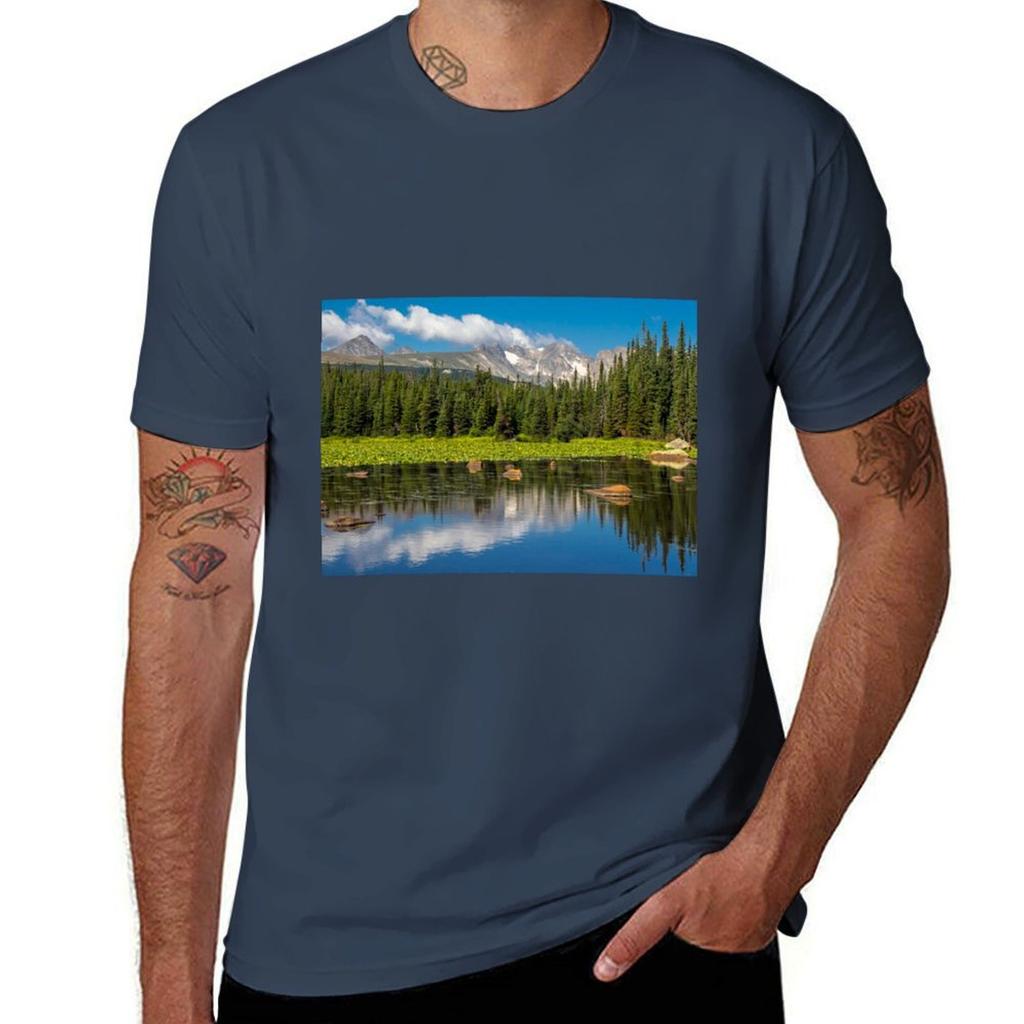 Red Rocks Lake Tshirt Athletic Quick Dry Tshirt For Unisex