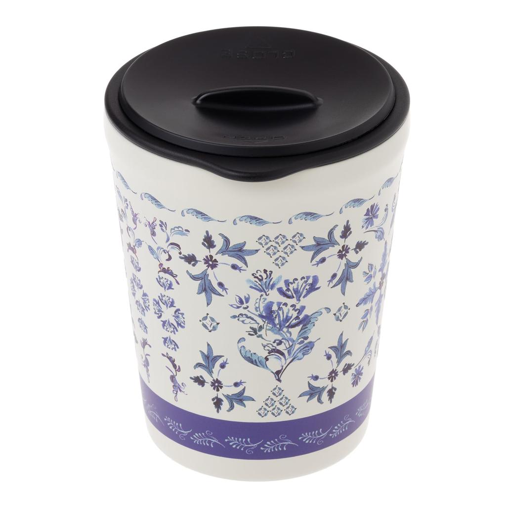 Maebata Bevande Tumbler with Blue 53051 Lid, Tile, 260ml,