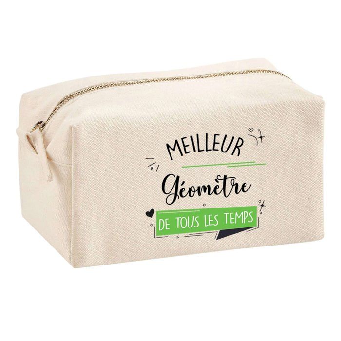 Trousse multifonction Meilleur Géomètre de tous les temps Cadeau Idée Personnalisé Original | Trousse Scolaire Fournitures Bureau
