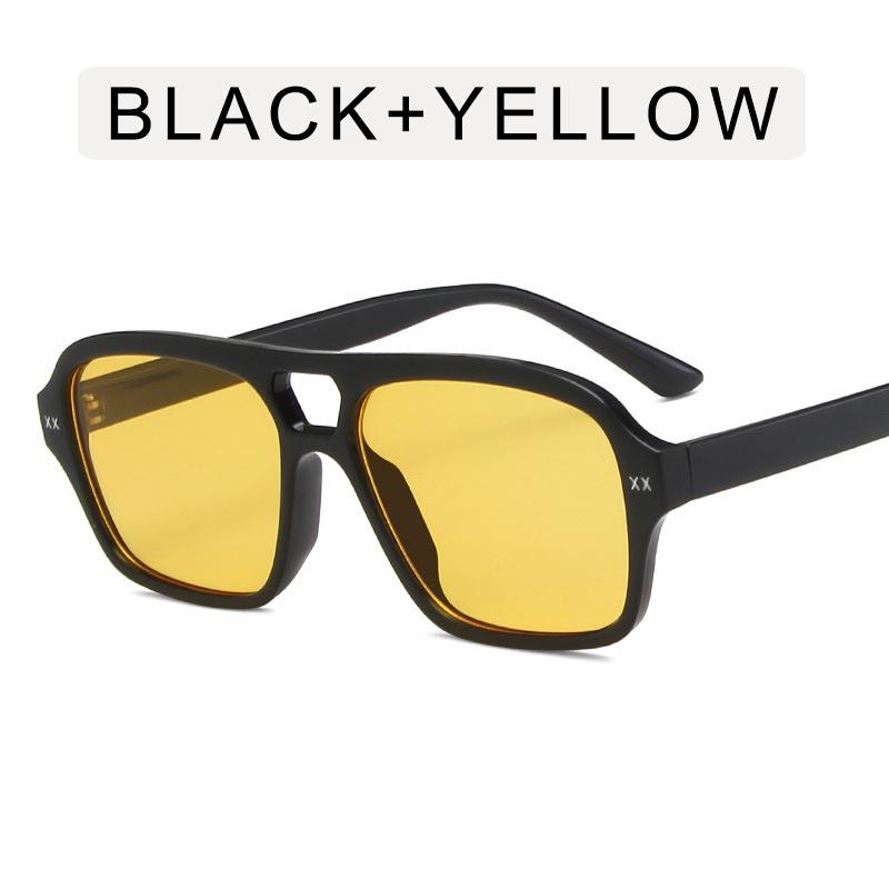 Трендовые Солнцезащитные Очки Женские Винтажные Желтые Декоративные Оттенки Мужские Трендовые Солнцезащитные Очки Высокого Качества De So Uv400