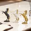 Artistic Horse Figurine Miniature Simulation Pony Statue Resin Animal Sculpture Home Office Desktop Decoration Ornament