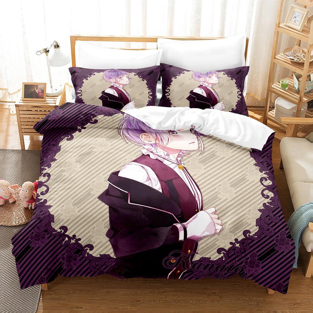 Game Diabolik Lovers Bedding Set Single Twin Full Queen King Size Bed Set Adult Kid Bedroom Duvetcover Sets Anime Bed Sheet Set