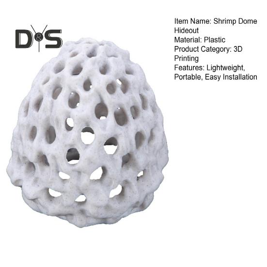 Убежище для креветок в виде купола Аквариум Пещера для разведения креветок Среда обитания для петушек Укрытия для аквариумов Аксессуары для маленьких рыбок Гуппи Укрытие Отдых