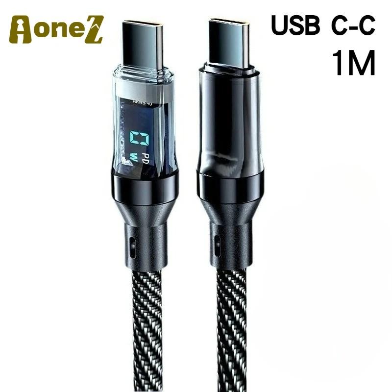 Кабель Vivo FlashCharge 120 Вт Макс. Быстрая зарядка USB C на C со светодиодным дисплеем для серии X, а также iPhone 15, MacBook, телефонов Huawei, OPPO