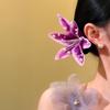 Vintage Water-Sprinkling Festival Hair Clip Fresh Floral Headwear  Side Bangs
