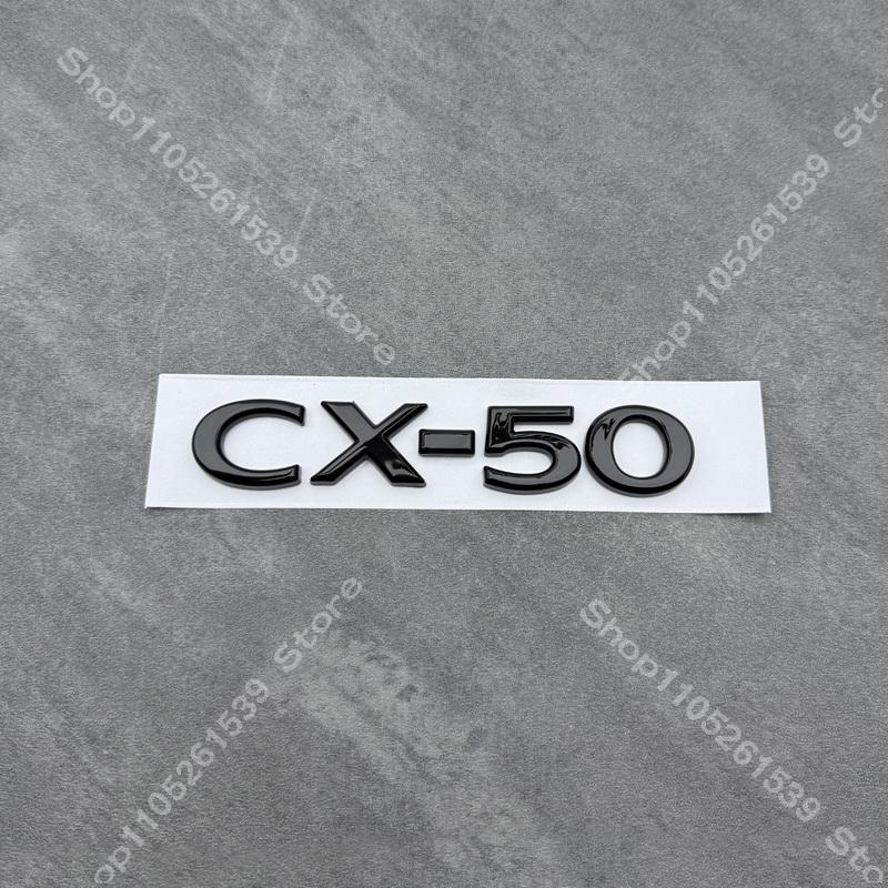 Apply to 2023 2024 2025 Year MAZDA CX-50 Car Black Trunk Sticker 3D ABS AWD Logo SKYACTIVG Rear Trunk Emblem Badge Sticker GH3