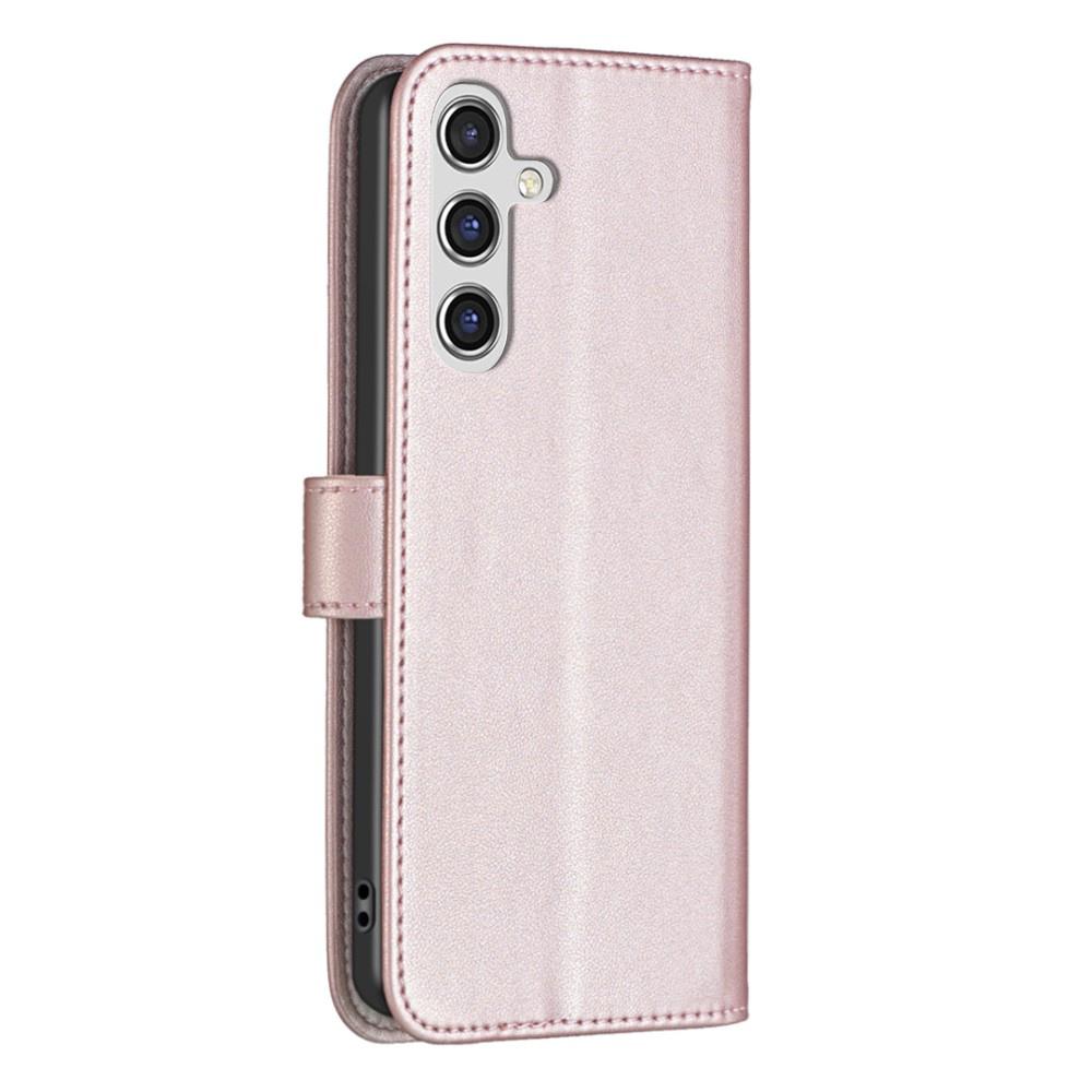 Flip case for Samsung Galaxy A55 5G, BINFEN Wallet, pink