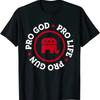 Pro Life Pro God Pro Gun. American Republican T-Shirt. Premium Cotton ShortSleeve O-Neck Mens T Shirt New S-3XL