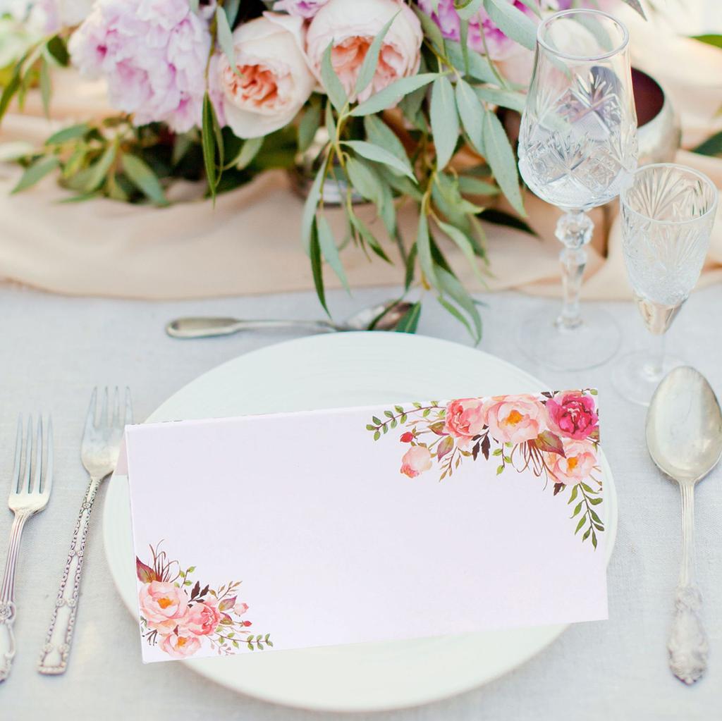 24 бумажные карточки, цветочные декоративные карточки для рассадки гостей, карточки с именами на свадебный стол, принадлежности для свадебной вечеринки, аксессуары, рождественские