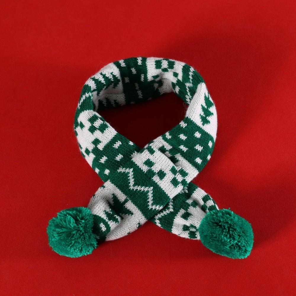 Green Red Pet Dress Up Set Adjustable Pet Knitted Suit Xmas Pet Costume