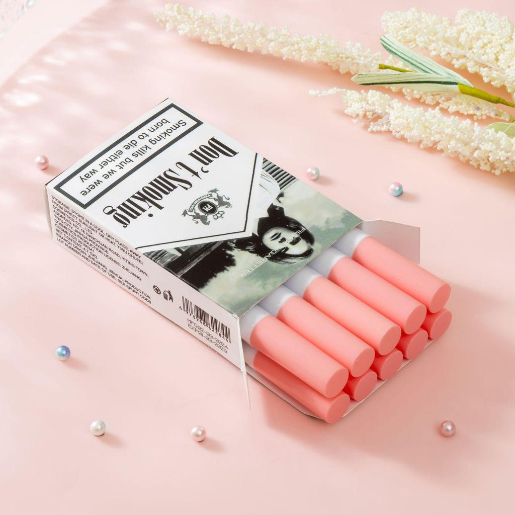 Matte Non-Stick Lip Gloss Set: 10-Piece Velvet Liquid Lipstick for European & American Makeup