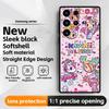 Япония Милый T-Tokidoki Чехол для телефона для Samsung Galaxy S25 S24 S23 S22 S21 S20 Plus Ultra Note20 Мягкий Черный