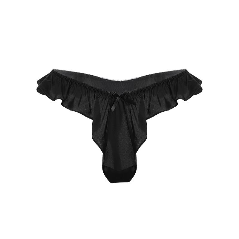 Розовое чувственное кружевное белье: Трусы с низкой посадкой, однотонные, удобные - Модель 2096